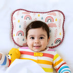 Kiddough Memory Foam Baby Pillow With Organic Cotton Head Shaping Pillow | Sleeping Pillow For Kids & Toddlers