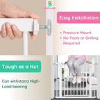 Kiddough Baby Safety Gate - (131-138cms Adjustable Width Coverage)