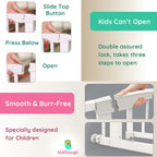 Kiddough Baby Safety Gate - (131-138cms Adjustable Width Coverage)