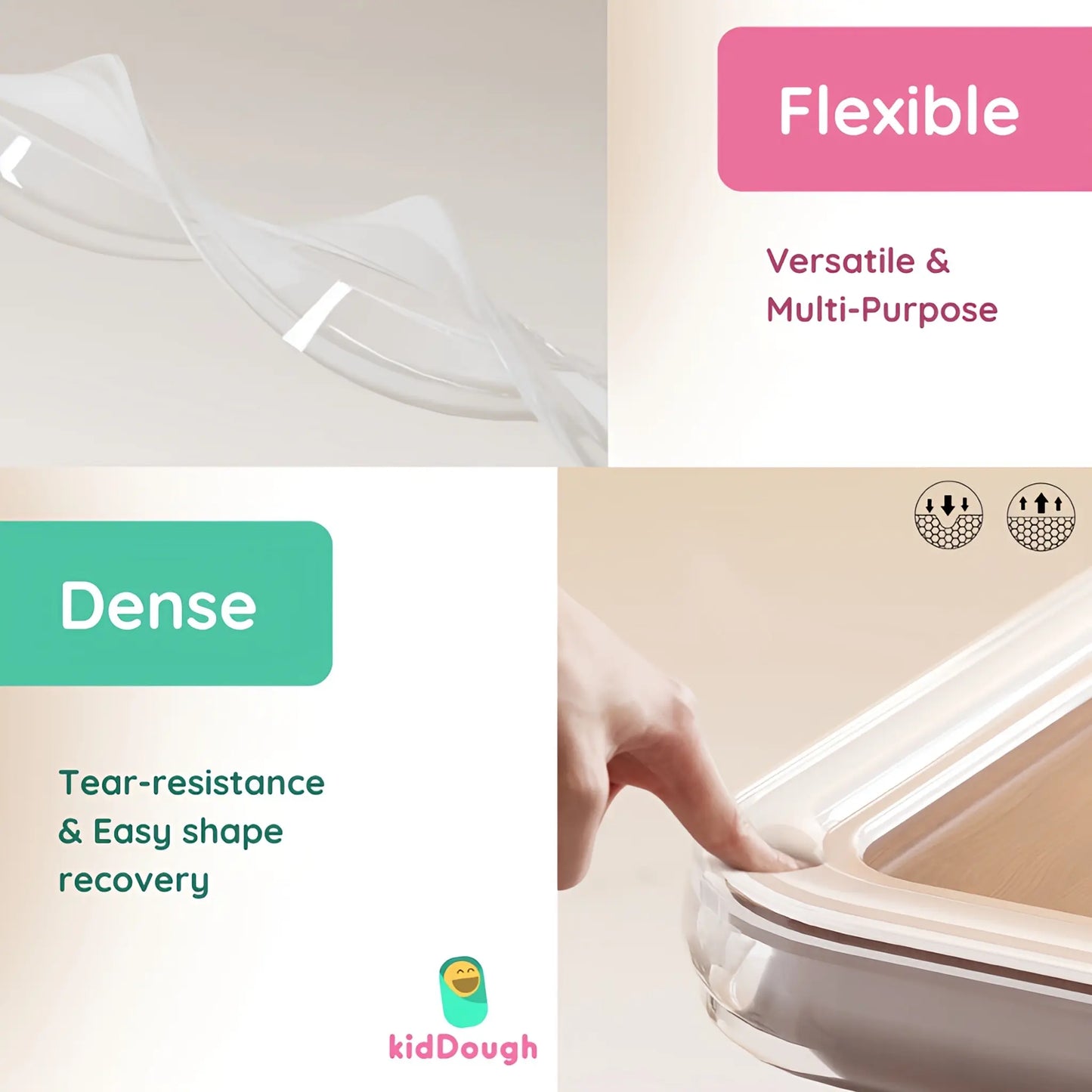 Kiddough Baby Proofing Flat Edge Protector - 2 Mtrs, White