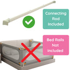 Kiddough Bed Rail Connecting Rod, 5ft | For Stability of Bed Rails