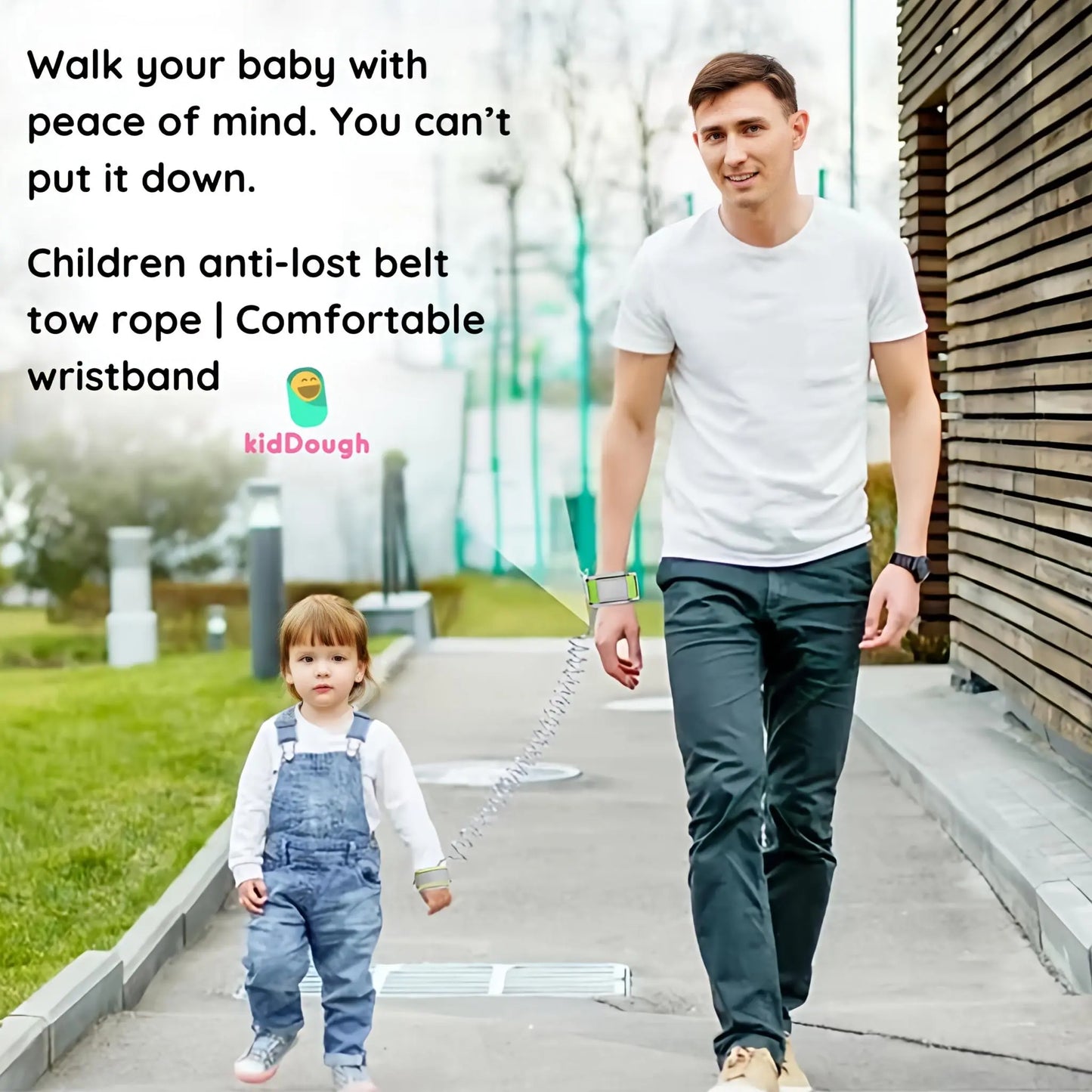 Kiddough Anti Lost Wrist Link for Kids with Key and Lock