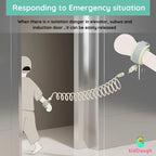 Kiddough Anti Lost Wrist Link for Kids with Key and Lock