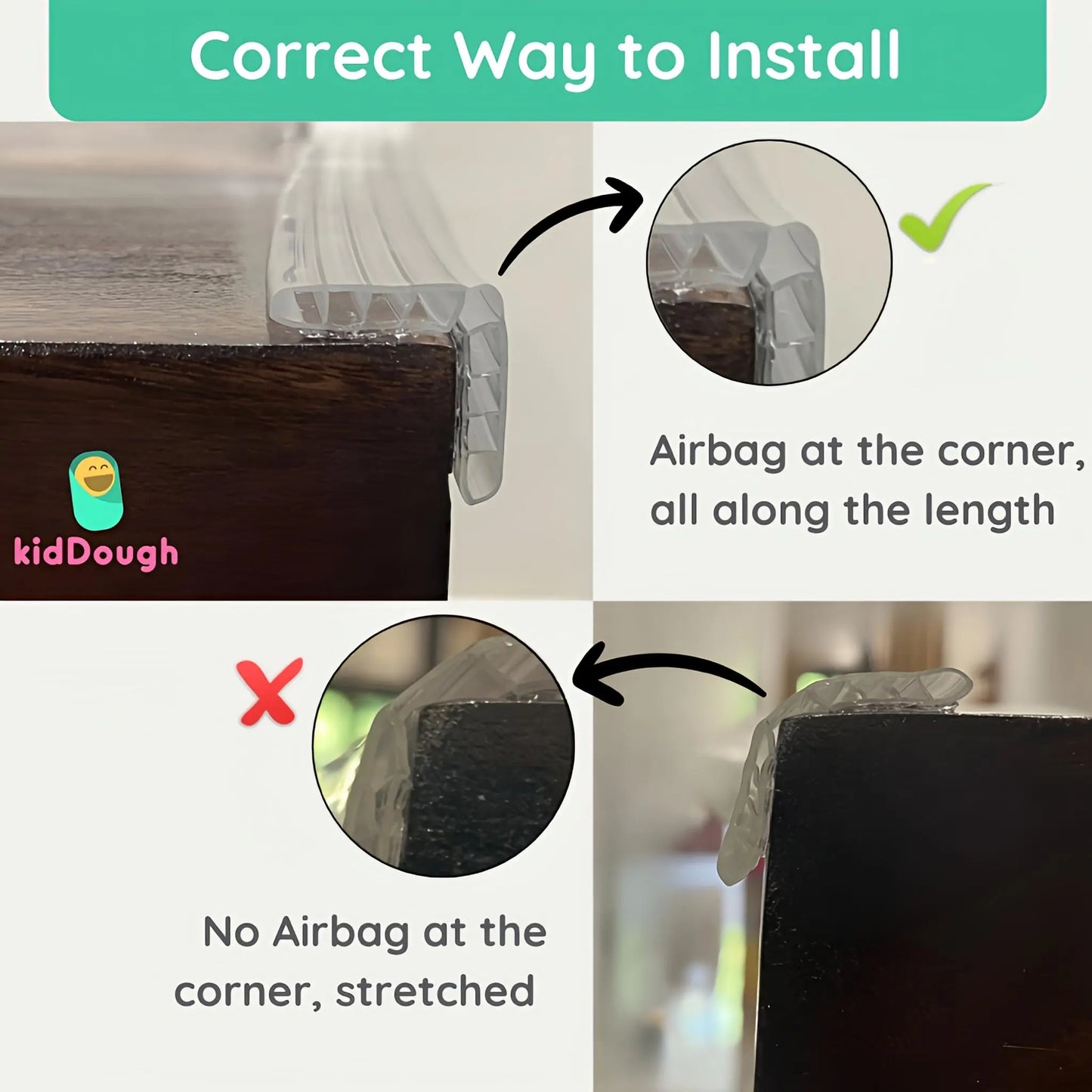 Kiddough Baby Proofing Transparent Edge Protector (2 Meters) with Honeycomb design