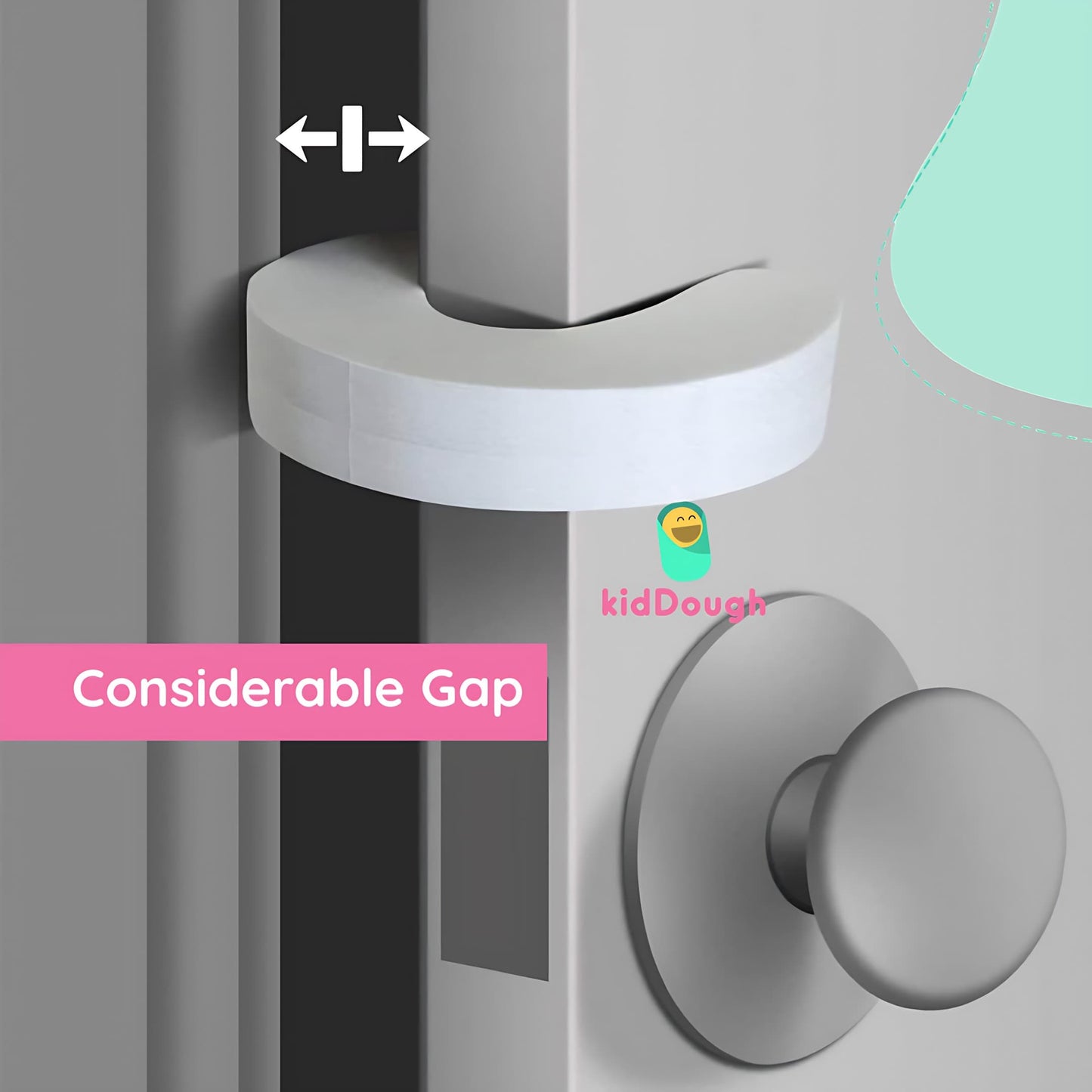 Kiddough Baby Proofing Finger Pinch Door Guard - Pack of 8 C-Shape