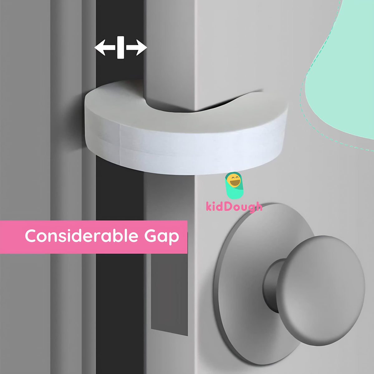 Kiddough Baby Proofing Finger Pinch Door Guard - Pack of 8 C-Shape