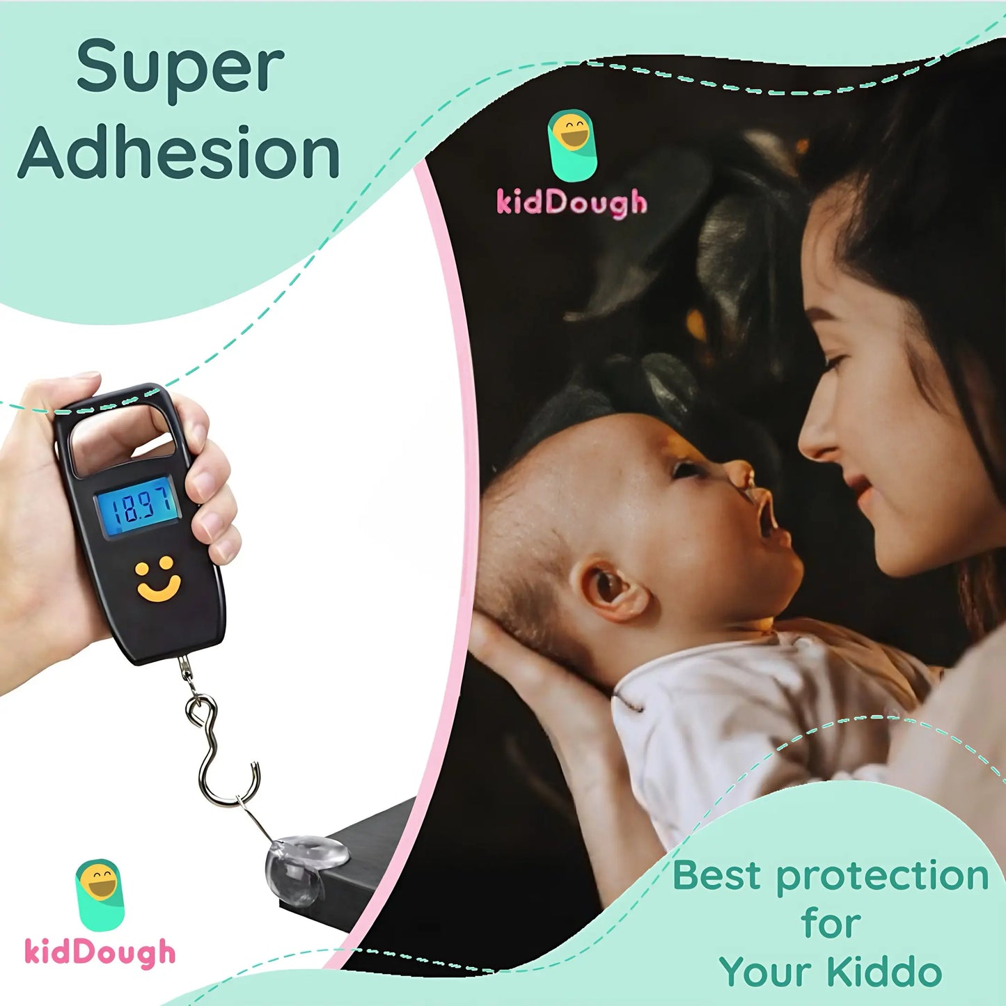 Kiddough Baby Proofing Transparent Corner Guards - Pack of 10