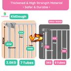 Kiddough Baby Safety Gate - (131-138cms Adjustable Width Coverage)