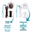 Kiddough Furniture Safety Locks for Kids - Pack of 4 White + 4 Brown