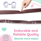 Kiddough Baby Proofing Safety Strip And Corner Guard (2 Mtrs Roll + 4 Guards, Brown)
