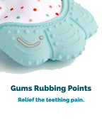 Kiddough Baby Teething Soft Mitten Teether Glove (Pack Of 2, Sea Green)