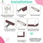 Kiddough Baby Proofing U-Shape Safety Strip - 2 Meters, Brown