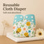 Reusable Cloth Diaper for Babies (0-3 Years) | Leak-Proof & High Absorbency | Washable Diaper with Insert Pad | Adjustable, Freesize (5-18kg) | Nappies for Infants & Toddlers