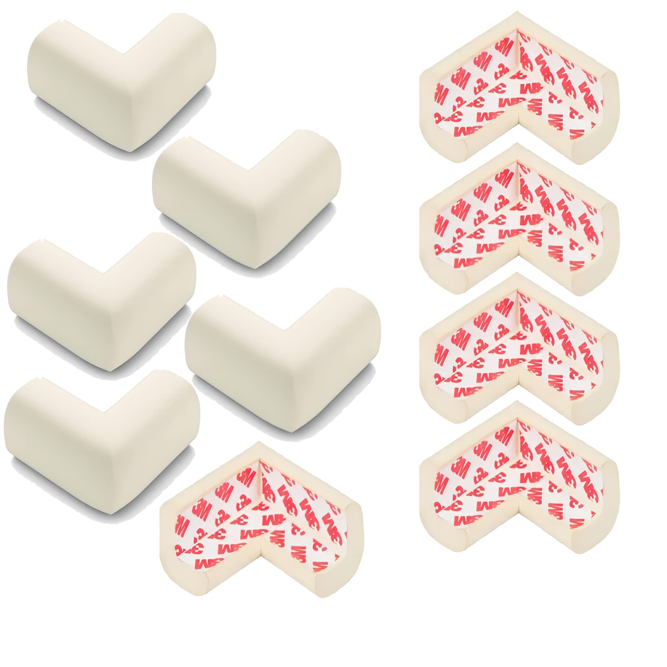 Kiddough Baby Proofing Extra Thick Corner Guards-Pack of 10, White Main image