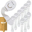 Kiddough Furniture Safety Locks for Kids - Pack of 10, White
