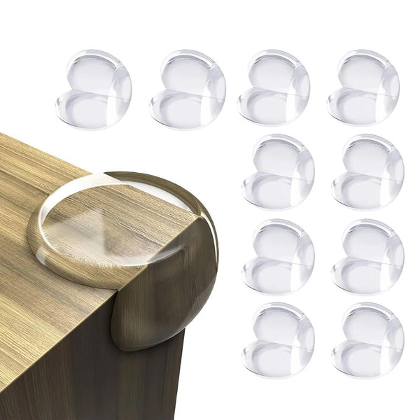 Kiddough Baby Proofing Transparent Corner Guards - Pack of 10