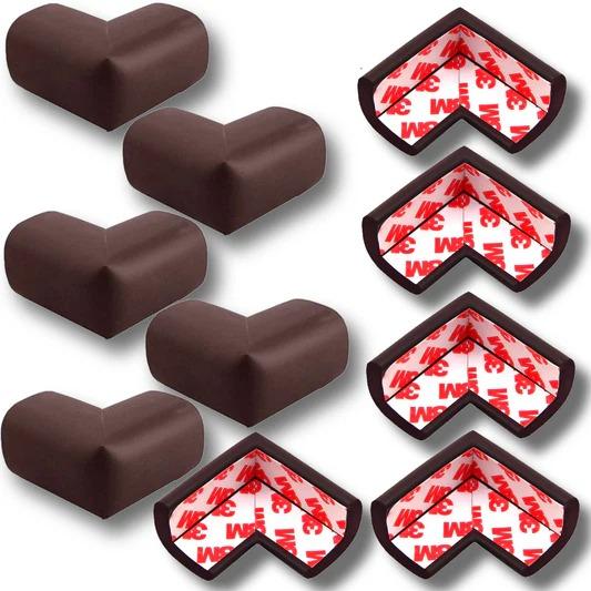 Kiddough Baby Proofing Corner Guards - Pack of 10 Brown Main image