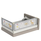 Kiddough Bed Railing for Baby Safety (6.5ft*5ft, Two Sides, Grey)