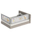 Kiddough Bed Railing for Baby Safety (6.5ft*6ft, Two Side, Grey)