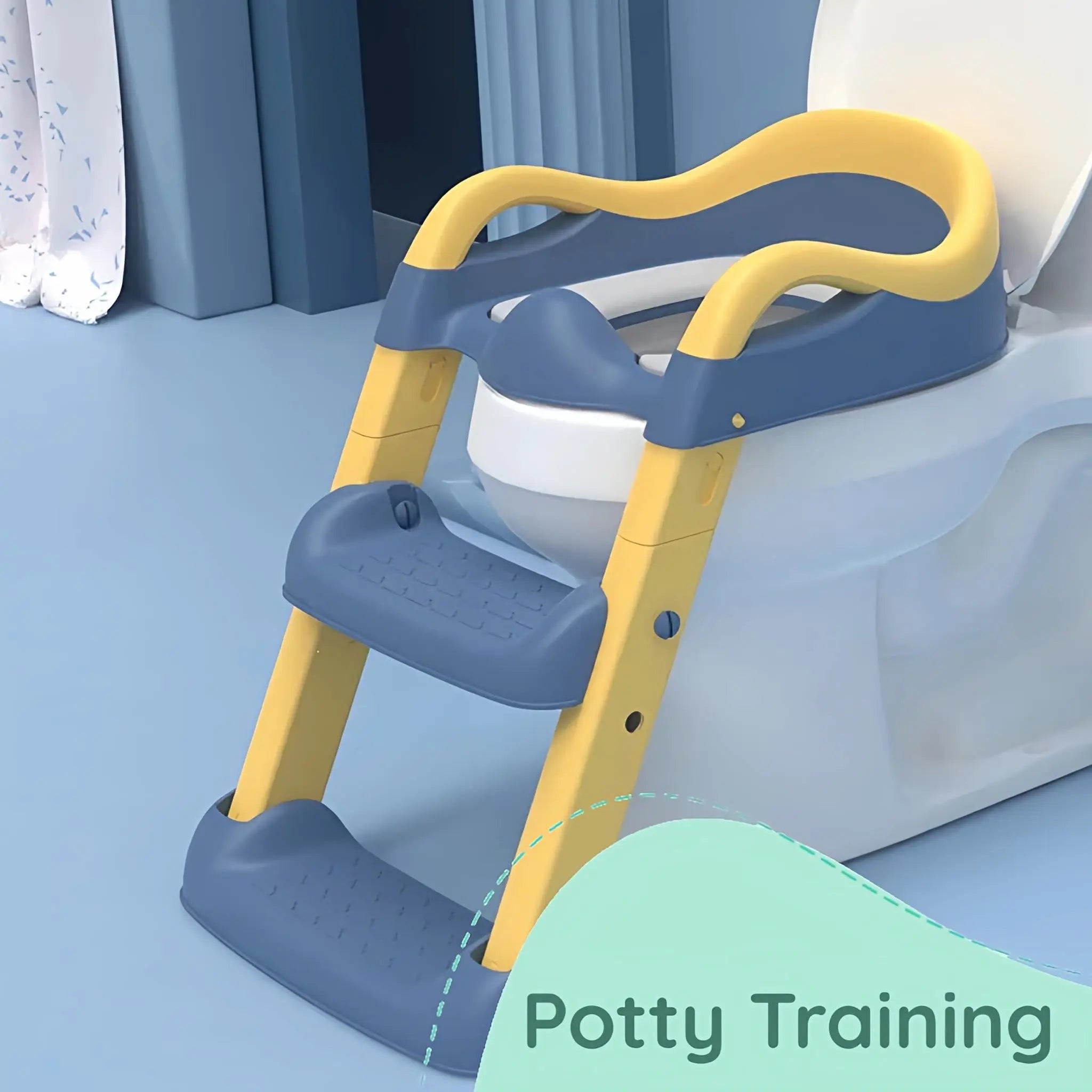 KidDough potty training seat with ladder for toddlers Main image